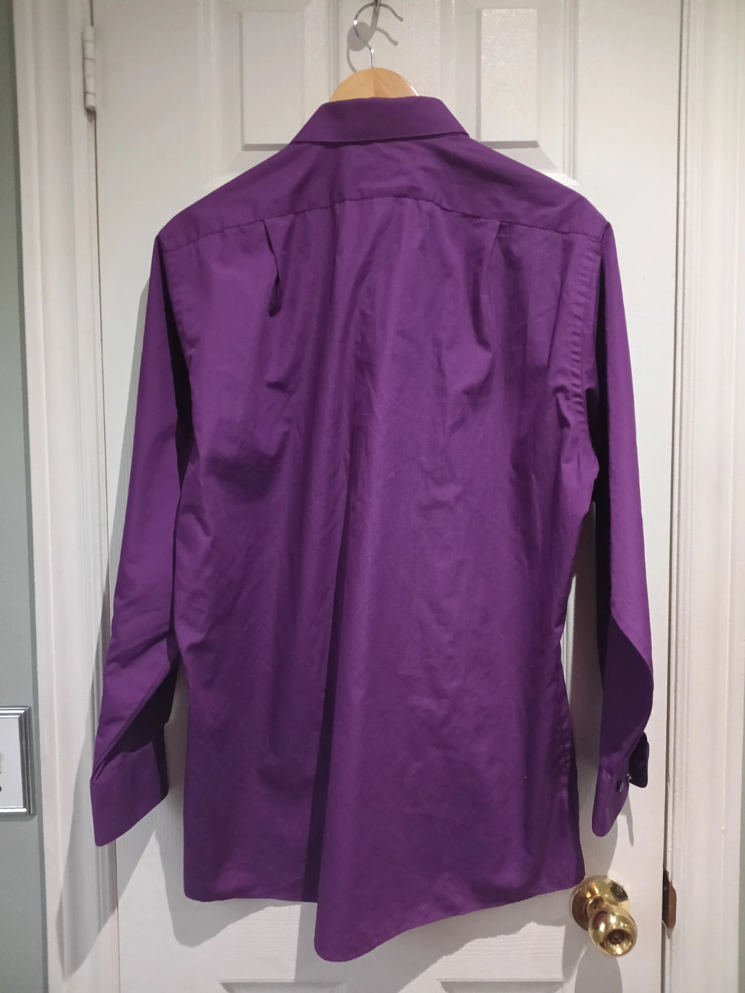Van Heusen Purple Dress Shirt - Regular Fit - Size 15 1/2 32/33 - photo 3