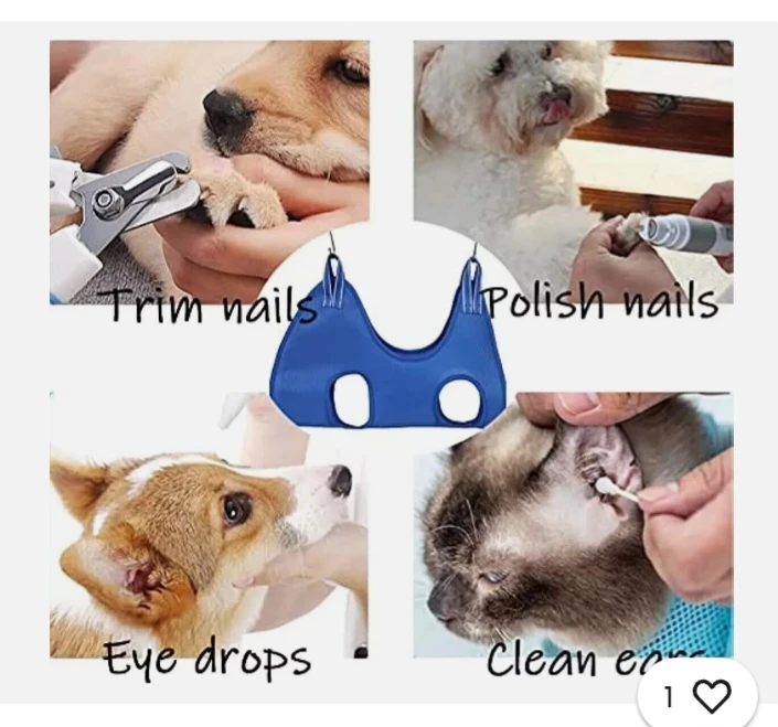 NEW!   Blue Pet Grooming Sling Hammock for Dogs 🧡