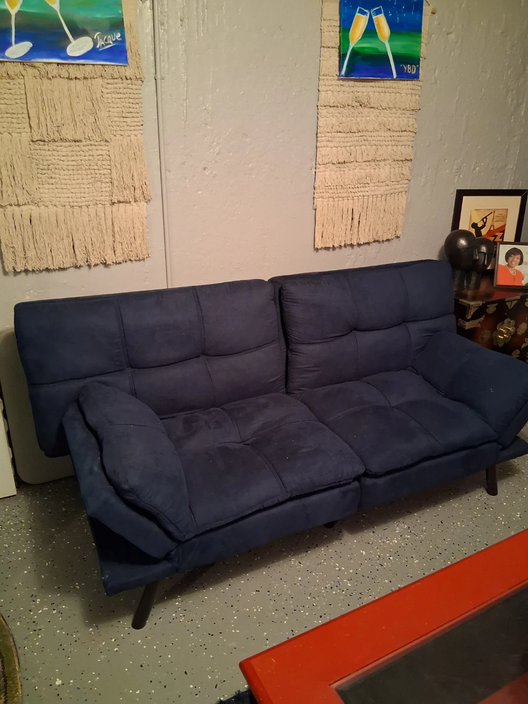 Blue Futon Couch