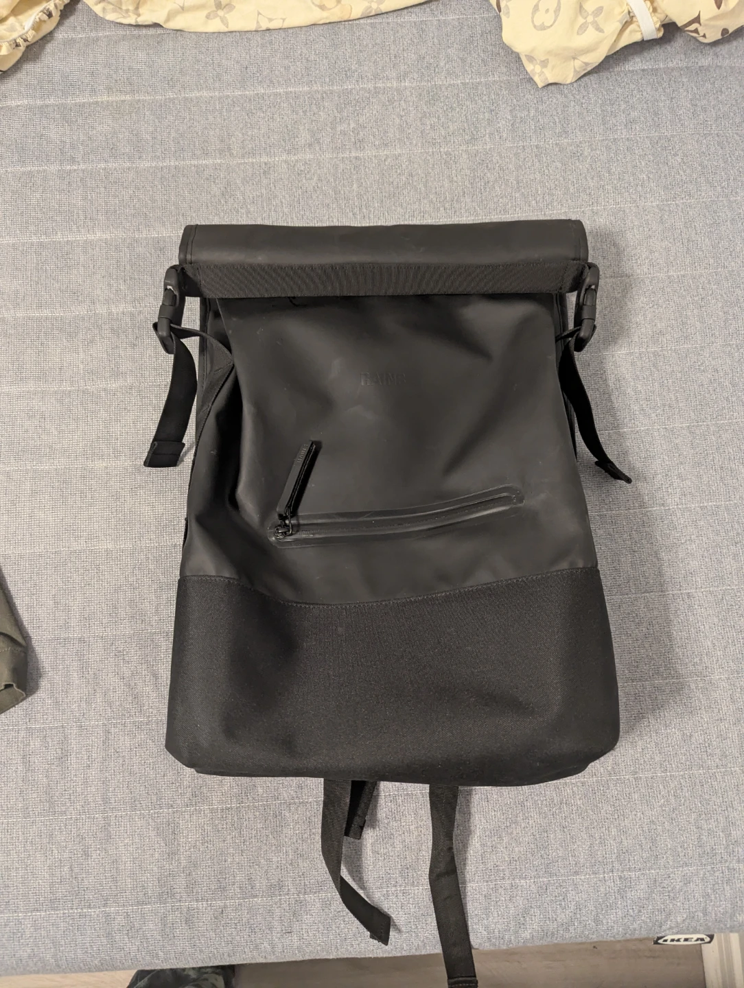 Rains Rolltop Backpack - Black