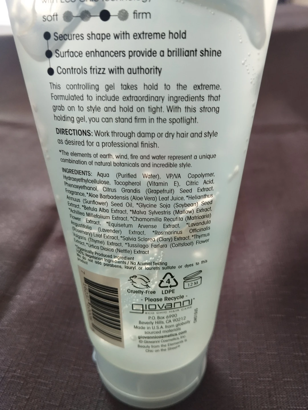 Giovanni L.A. Hold Styling Gel - Strong Hold - photo 3