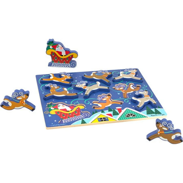 Melissa & Doug Reindeer Chunky Wooden Puzzle (9 pcs) - photo 3
