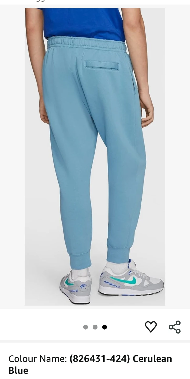 BRAND NEW CERULEAN BLUE NIKE Joggers -Large Medium - photo 2