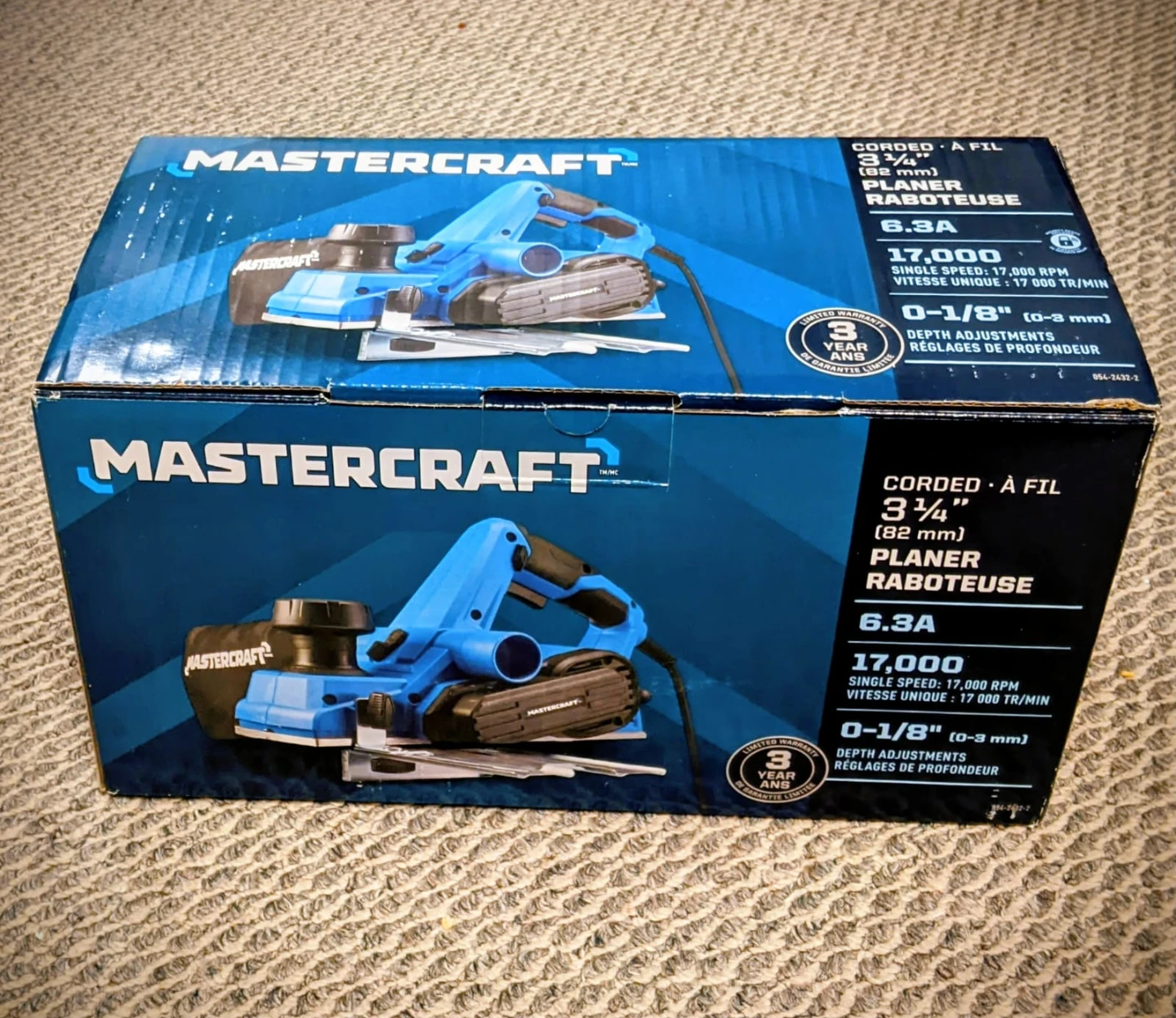 Mastercraft 3 1/4" Corded Planer - Blue 🏆 - photo 2