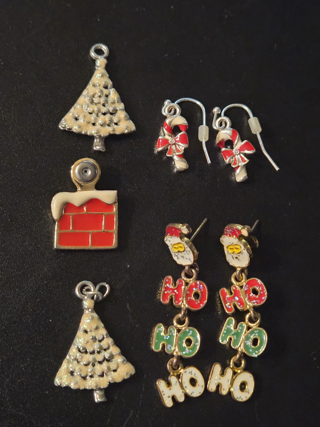 Christmas Themed Earrings and Charms