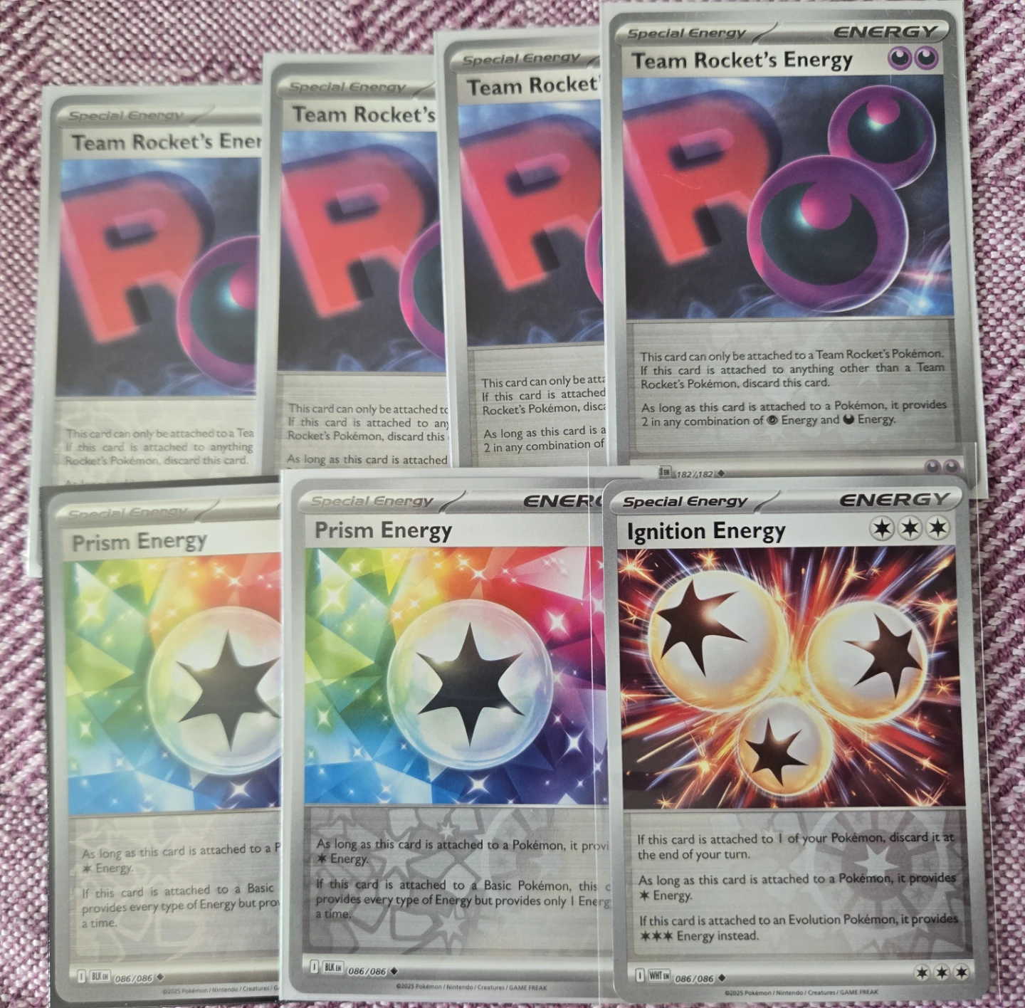 Pokemon Special Energy cards