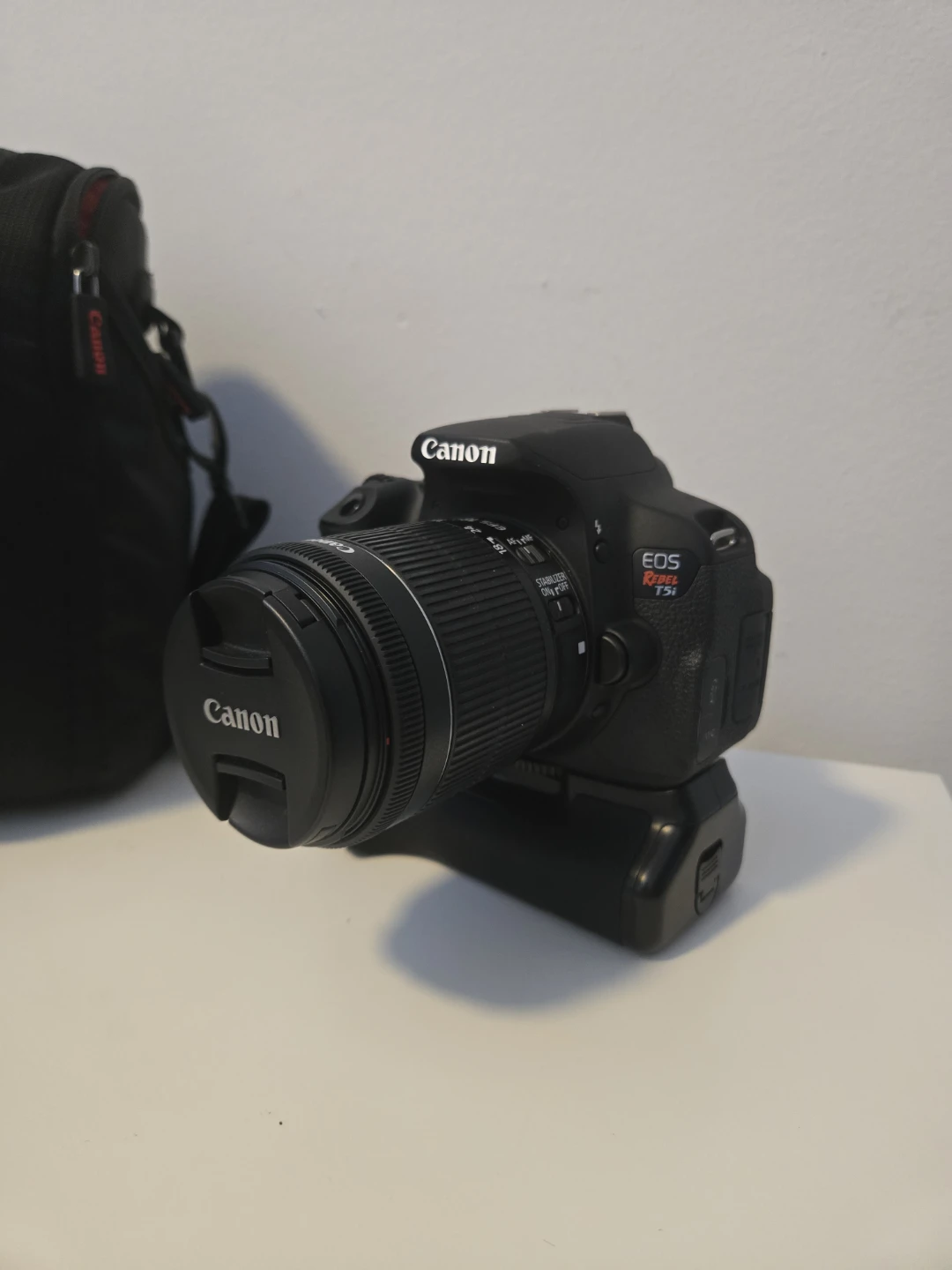 Canon EOS Rebel T5i DSLR Camera with Lens and Bag