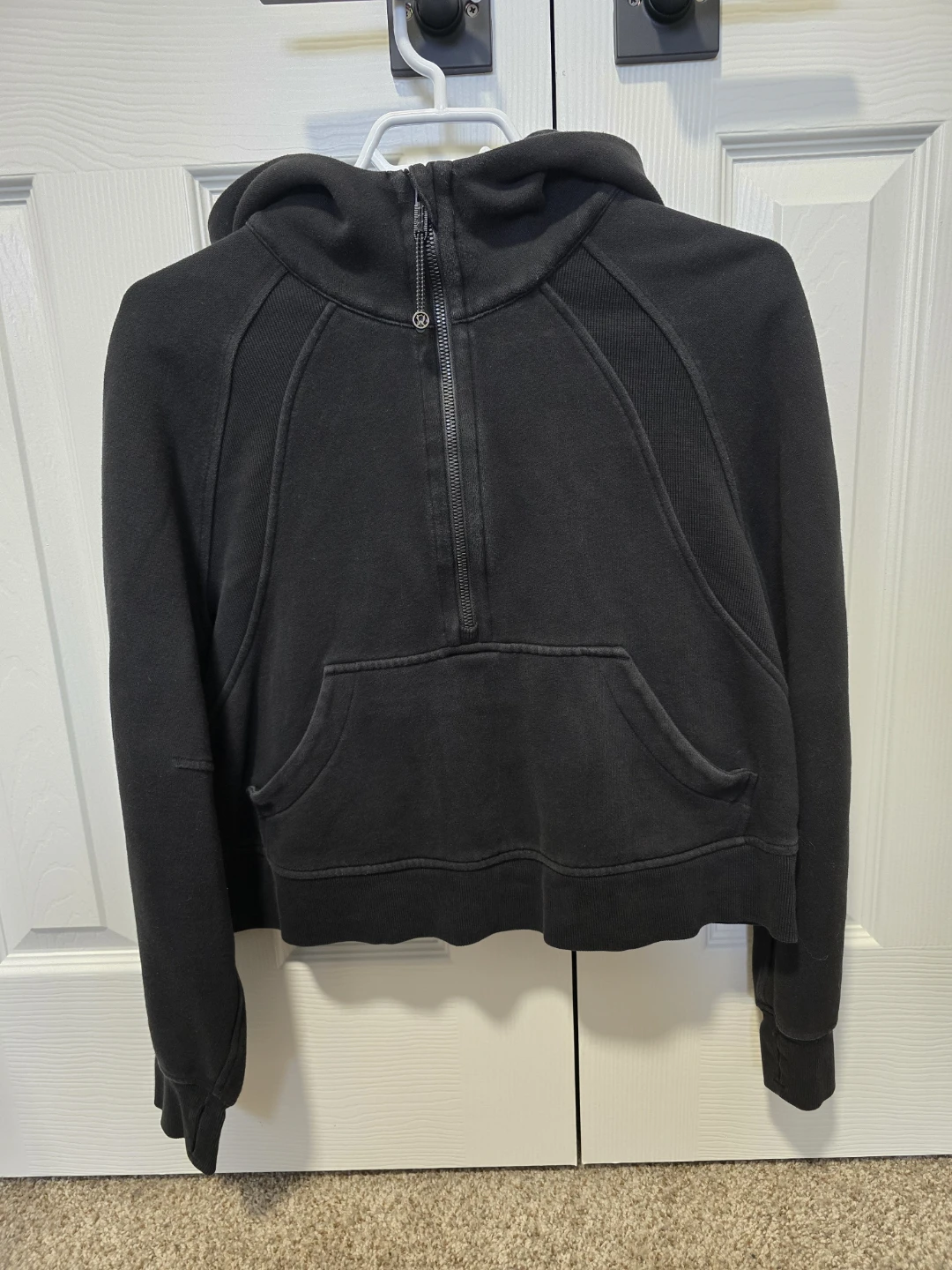 Lululemon scuba crop half zip sweater