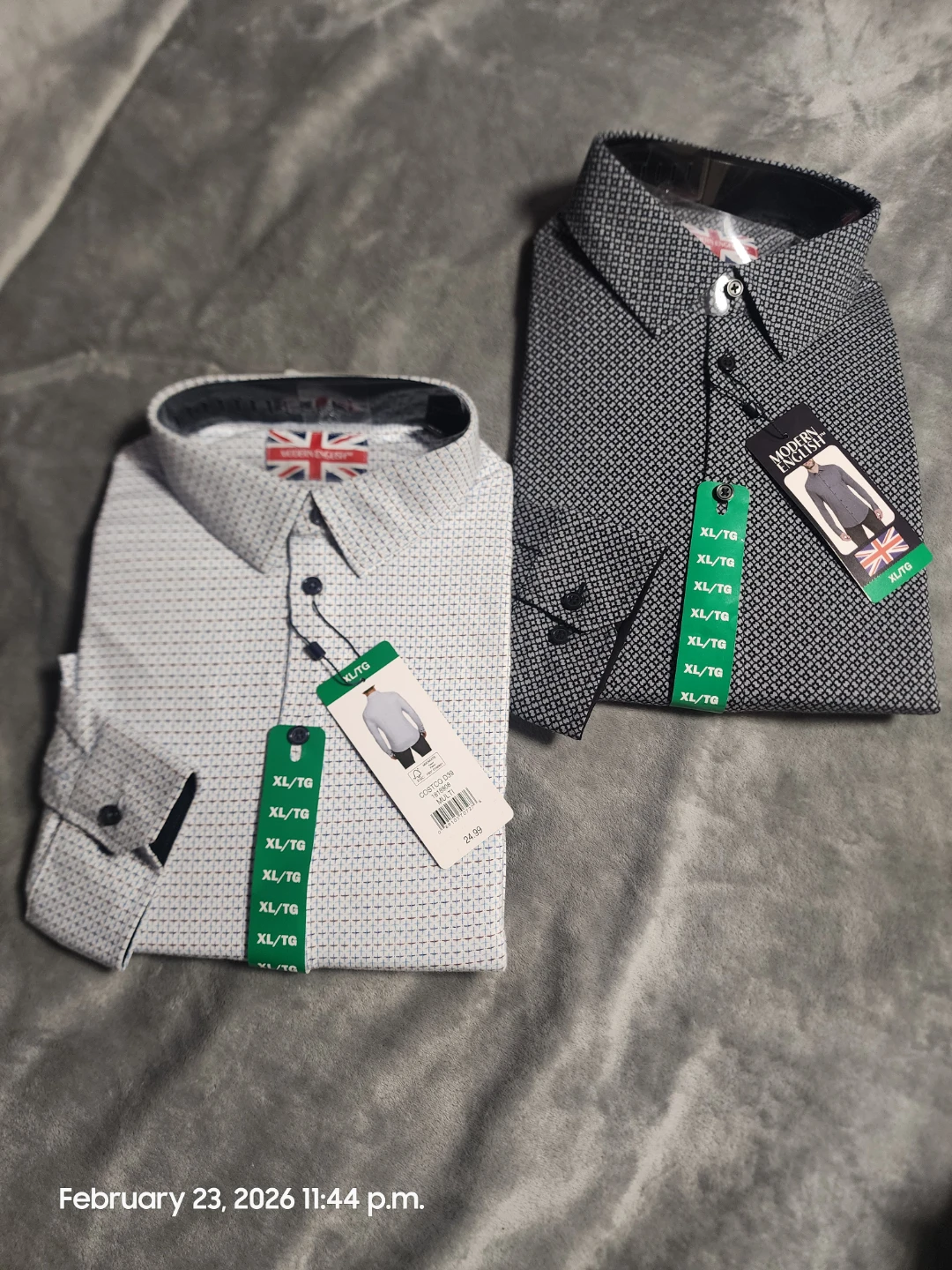 Modern English Button-Down Shirts - 2 Pack (XL/TG)
