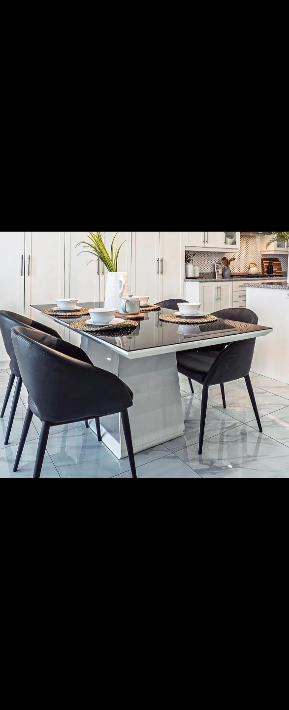Modern Dining Set with 4 Chairs - photo 2