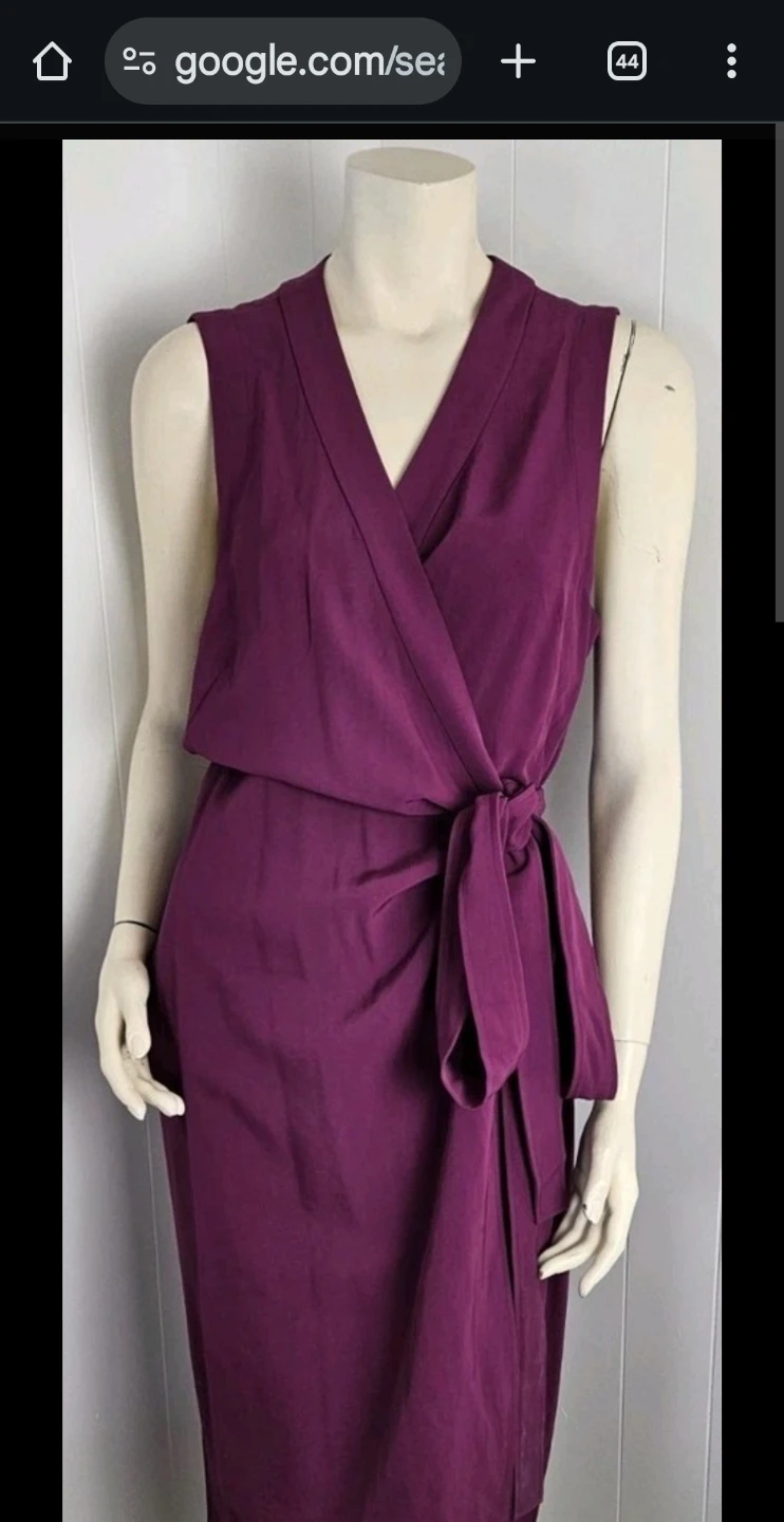 Everlane Purple Sleeveless Wrap Dress - photo 3