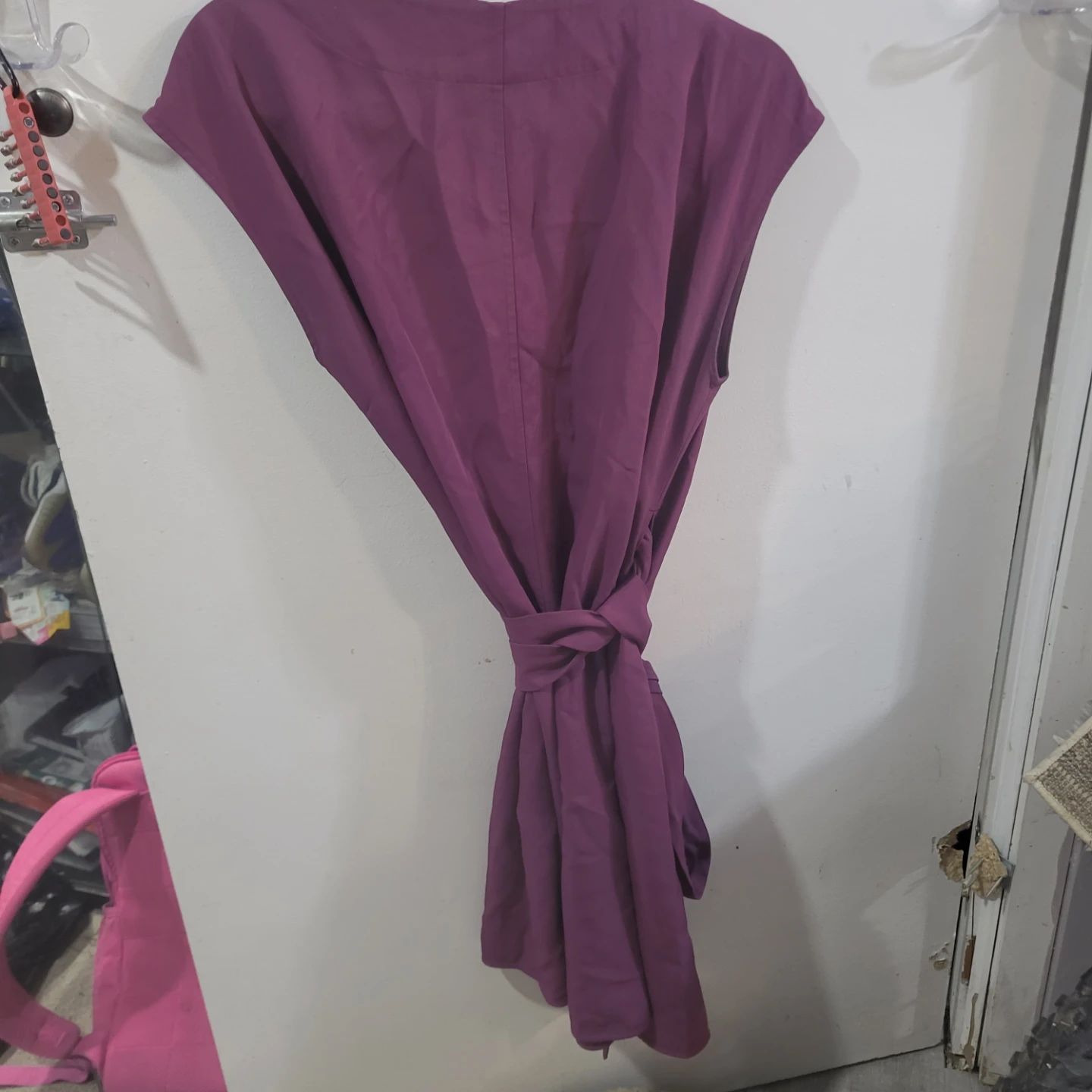 Everlane Purple Sleeveless Wrap Dress - photo 4