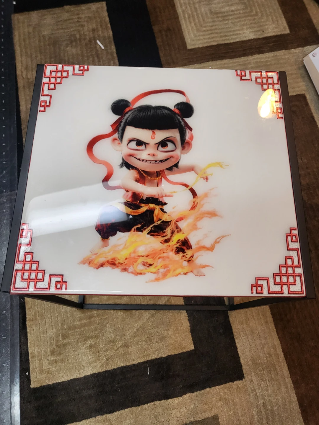End Table with Anime Graphics