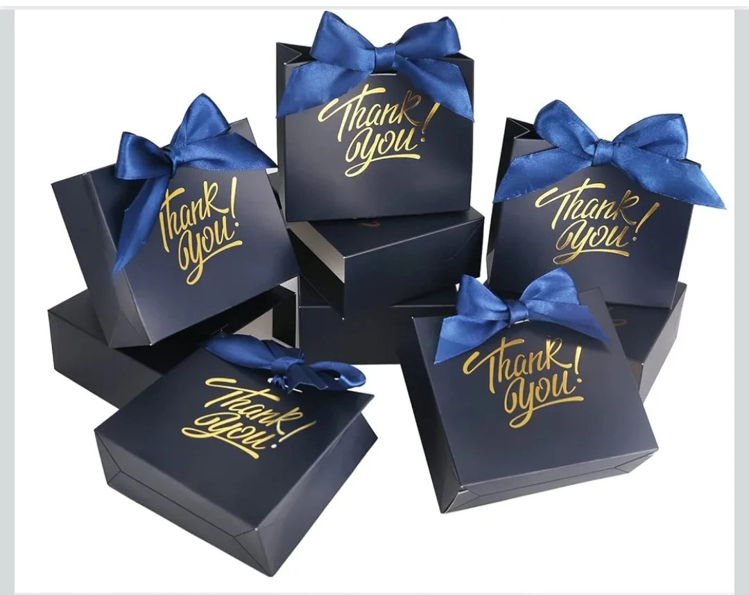 50 Pack Small Thank You Bags 4.5x1.8x3.9 Inches