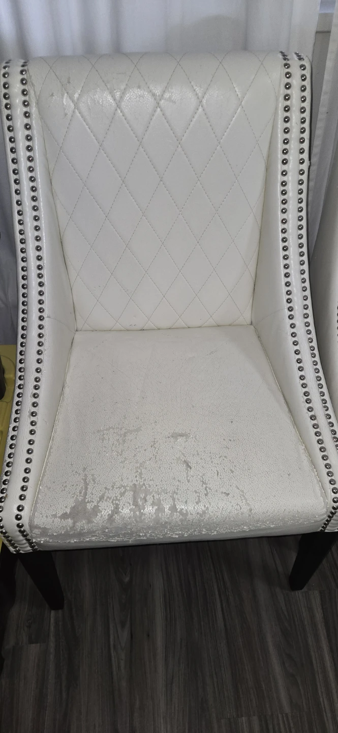 White Tufted Accent Chairs (Set of 4) - photo 5