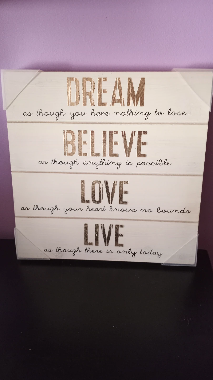 Hometrends Inspirational Wall Art Signs