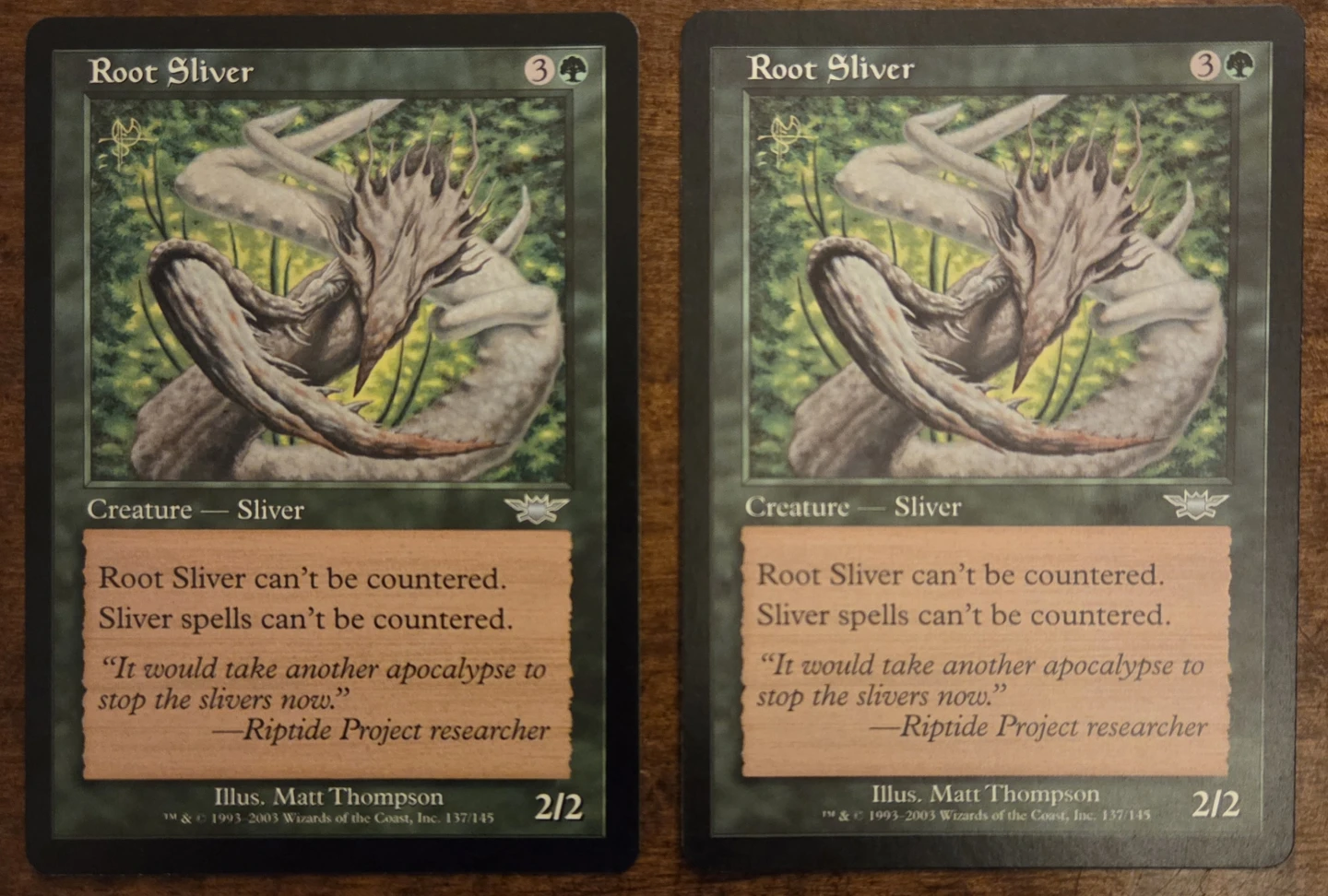 Root Sliver x2 Magic The Gathering Cards