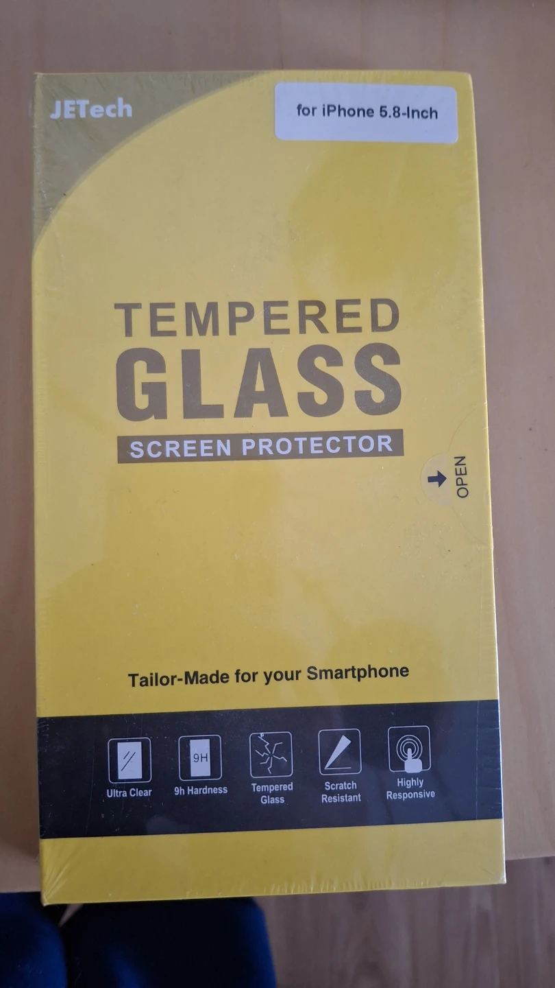 JETech Tempered Glass Screen Protector for iPhone 5.8-Inch