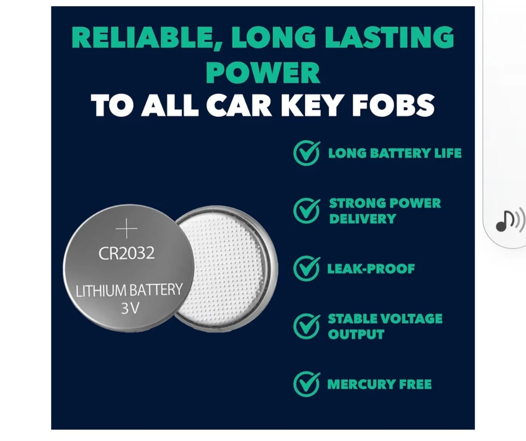 CR2032 OEM (with Tool) Remote Key Fob Battery for Cadillac - photo 3