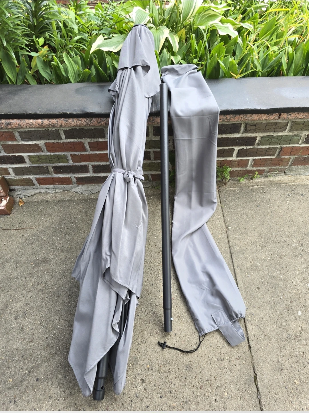 🏆 7.5' Rectangular Patio Umbrella w/ Push Button Tilt/Crank - photo 3