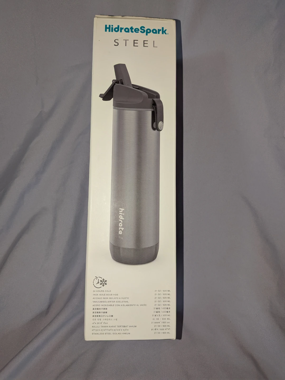 NEW UNOPENED HidrateSpark STEEL Smart Water Bottle - photo 2