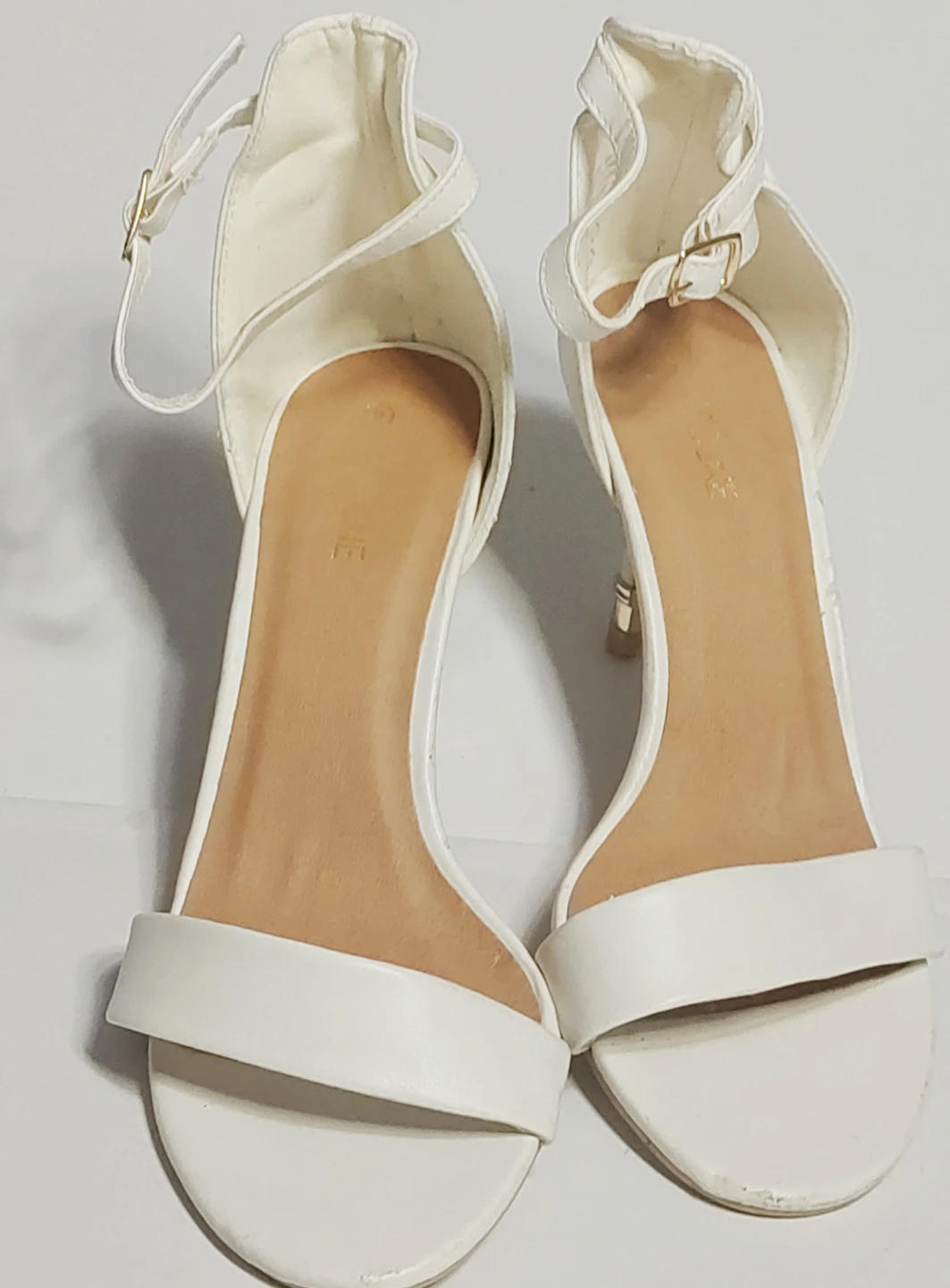 White Heeled Sandals
