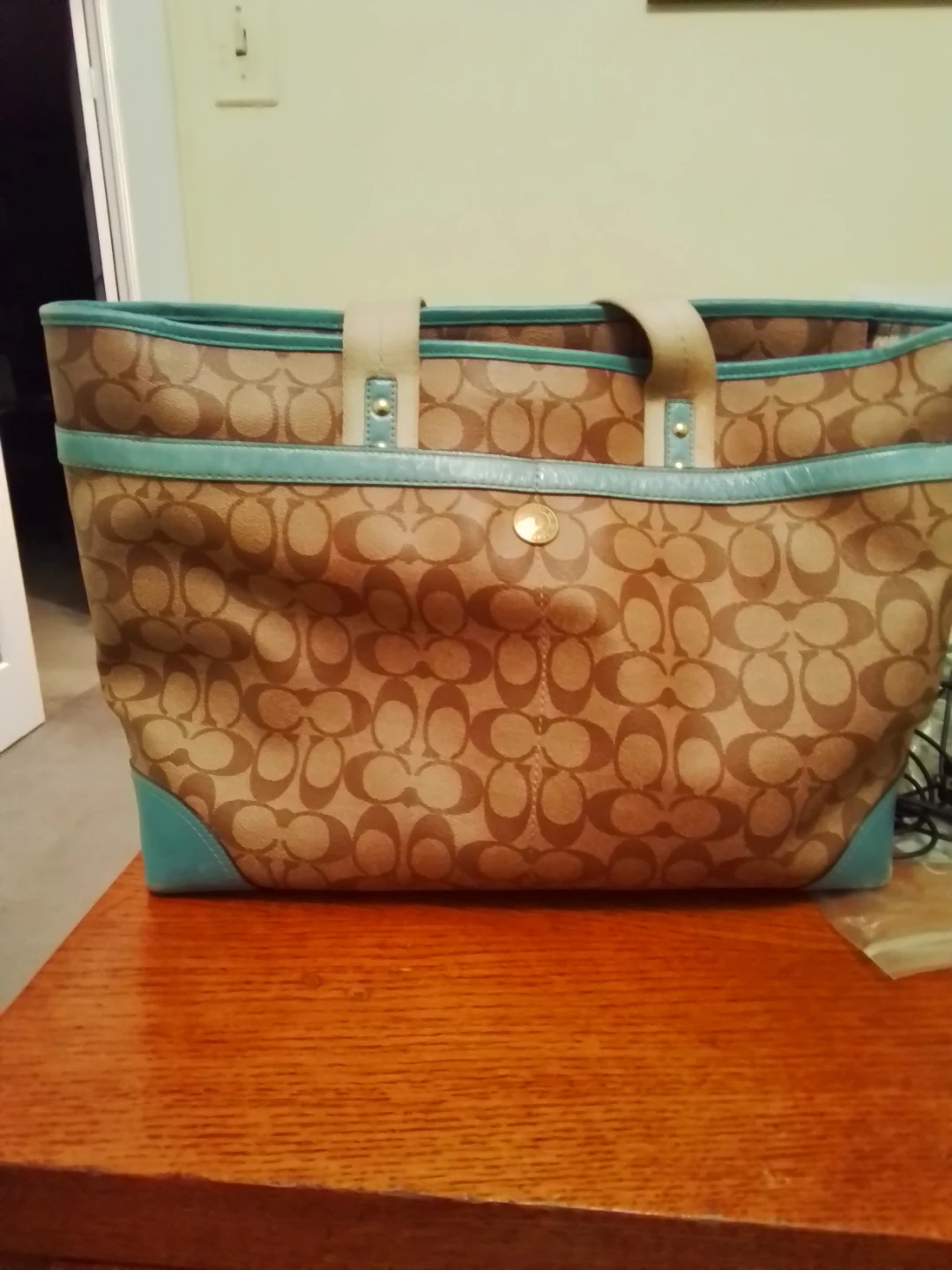 Coach Monogram baby again, includes changepad