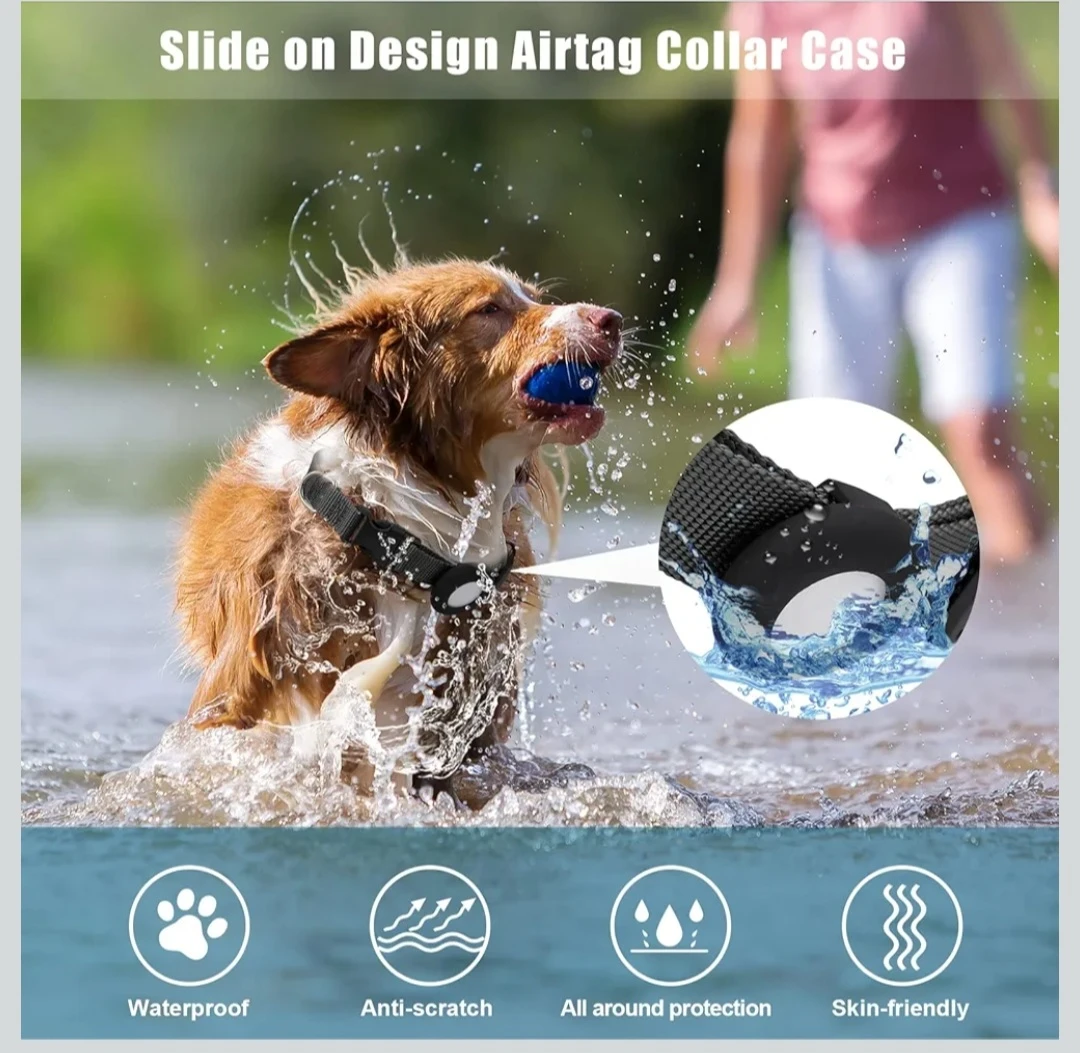 Adjustable Air Tag Dog Collar ...Small...New - photo 5
