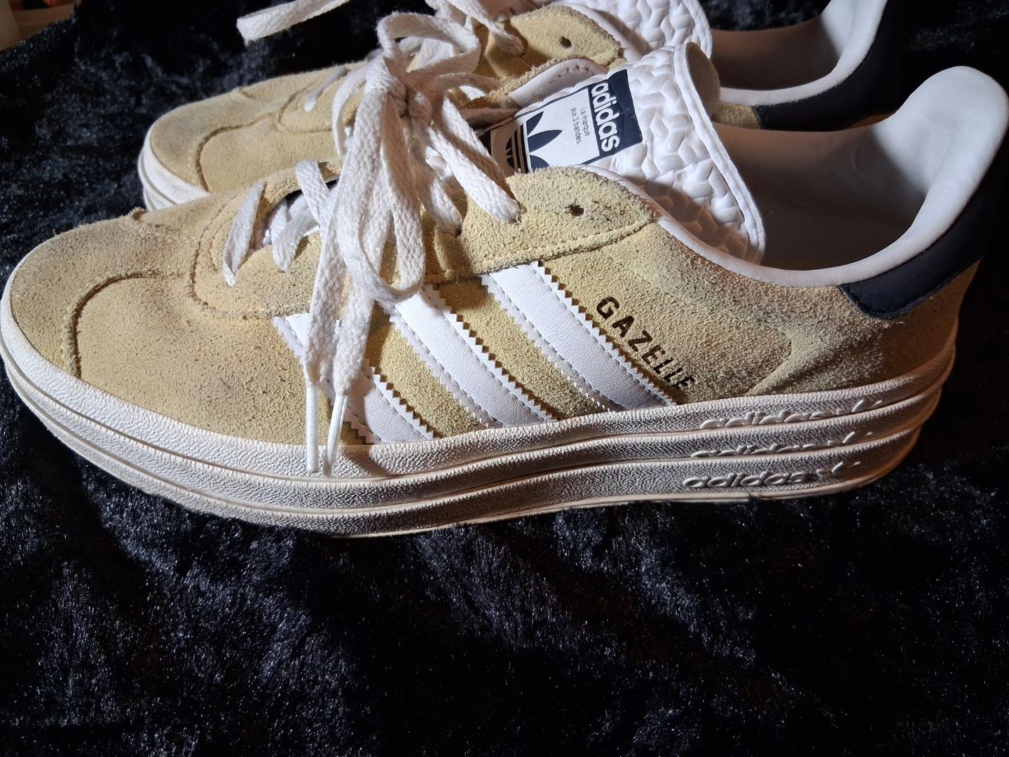 Adidas Gazelle Suede Sneakers - Tan/White - photo 4