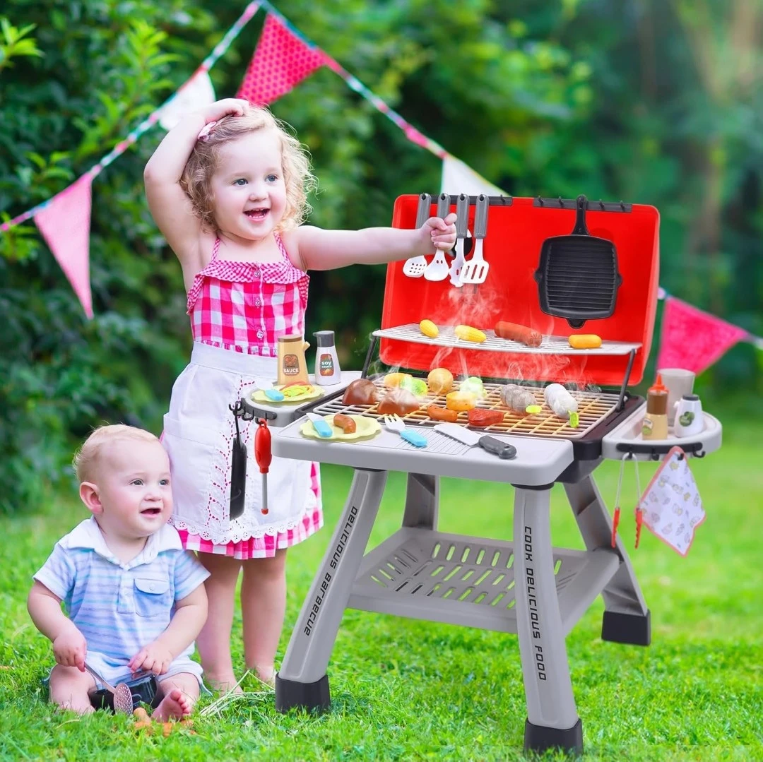 Kids Pretend Play BBQ Grill Set