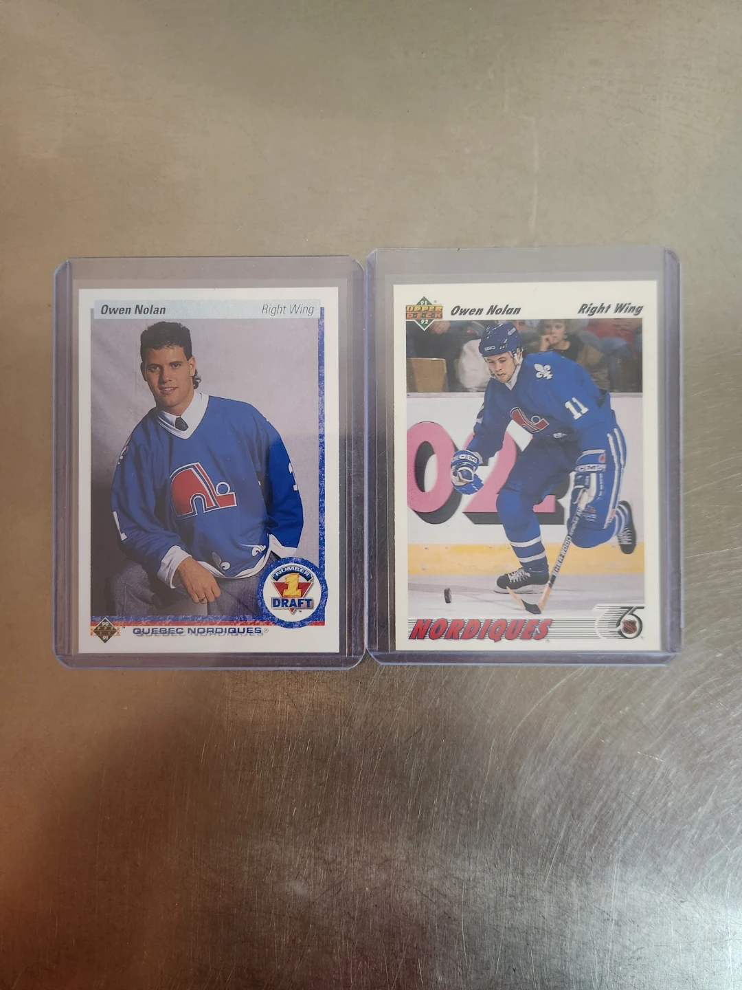 Owen Nolan Quebec Nordiques Hockey Cards