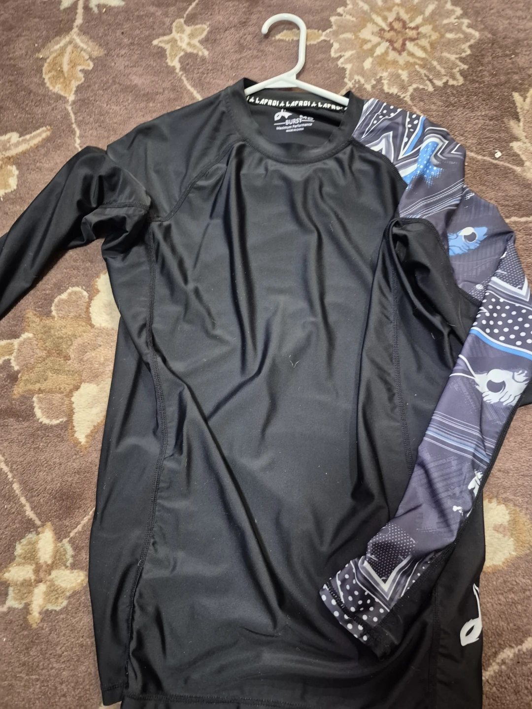 LAFROI BURST Long Sleeve Rash Guard Shirt Medium