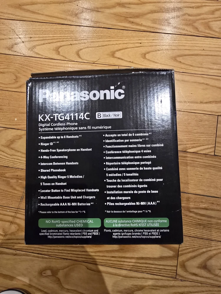 Panasonic KX-TG4114C Digital Cordless Phone - photo 4
