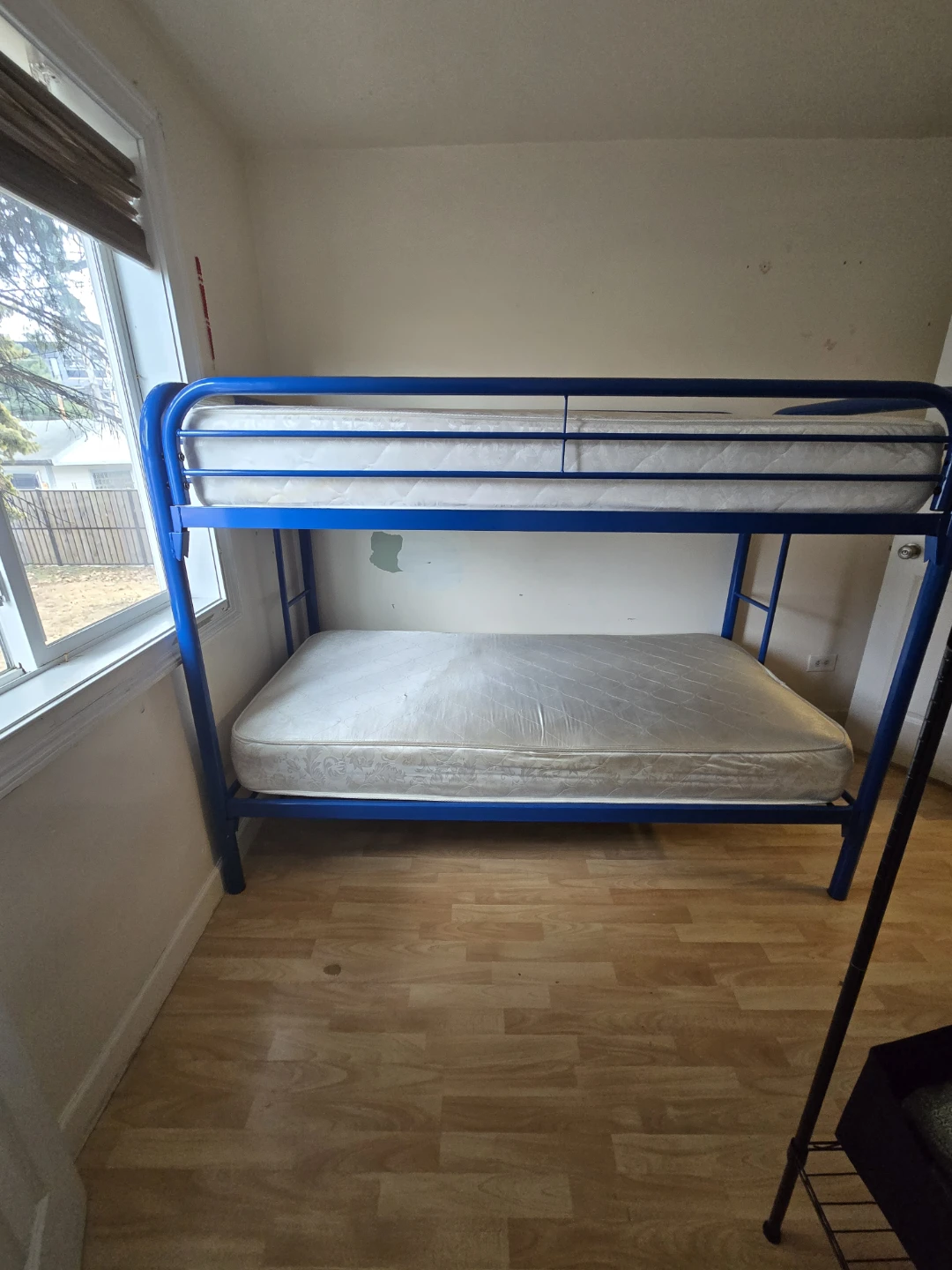 Blue Metal Bunk Bed with Mattresses - photo 2