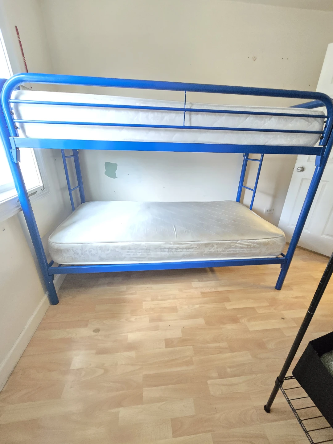 Blue Metal Bunk Bed with Mattresses - photo 3