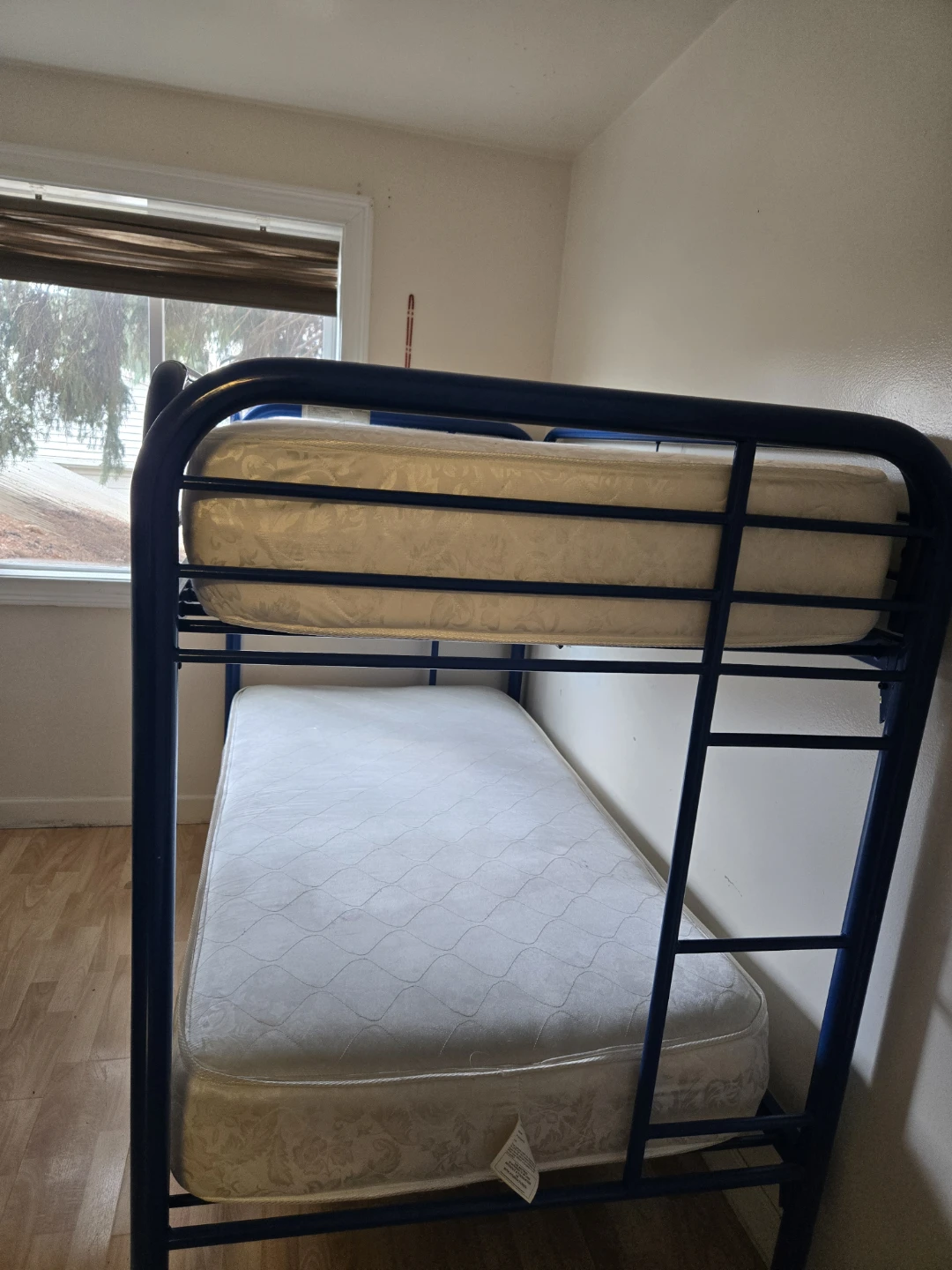Blue Metal Bunk Bed with Mattresses - photo 5
