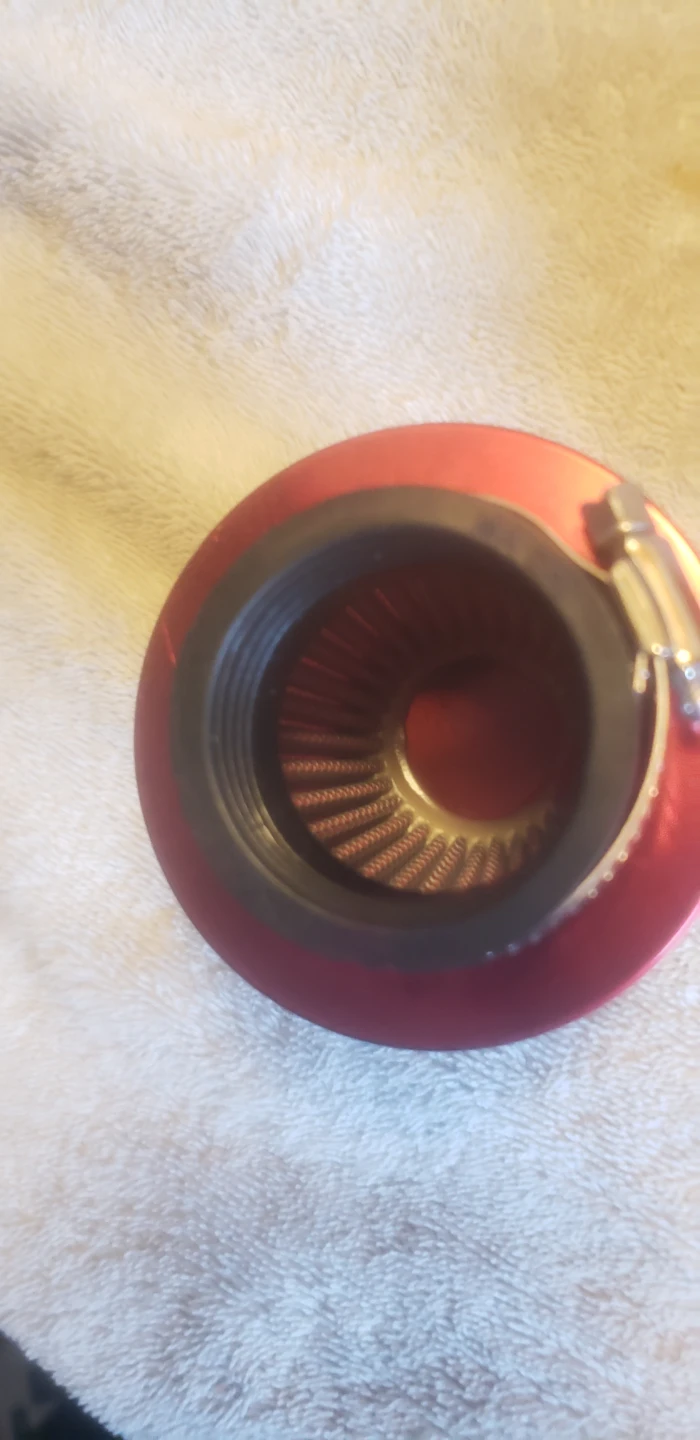 Set of 4 Red 38mm Universal Motorcycle Air Filters - photo 2