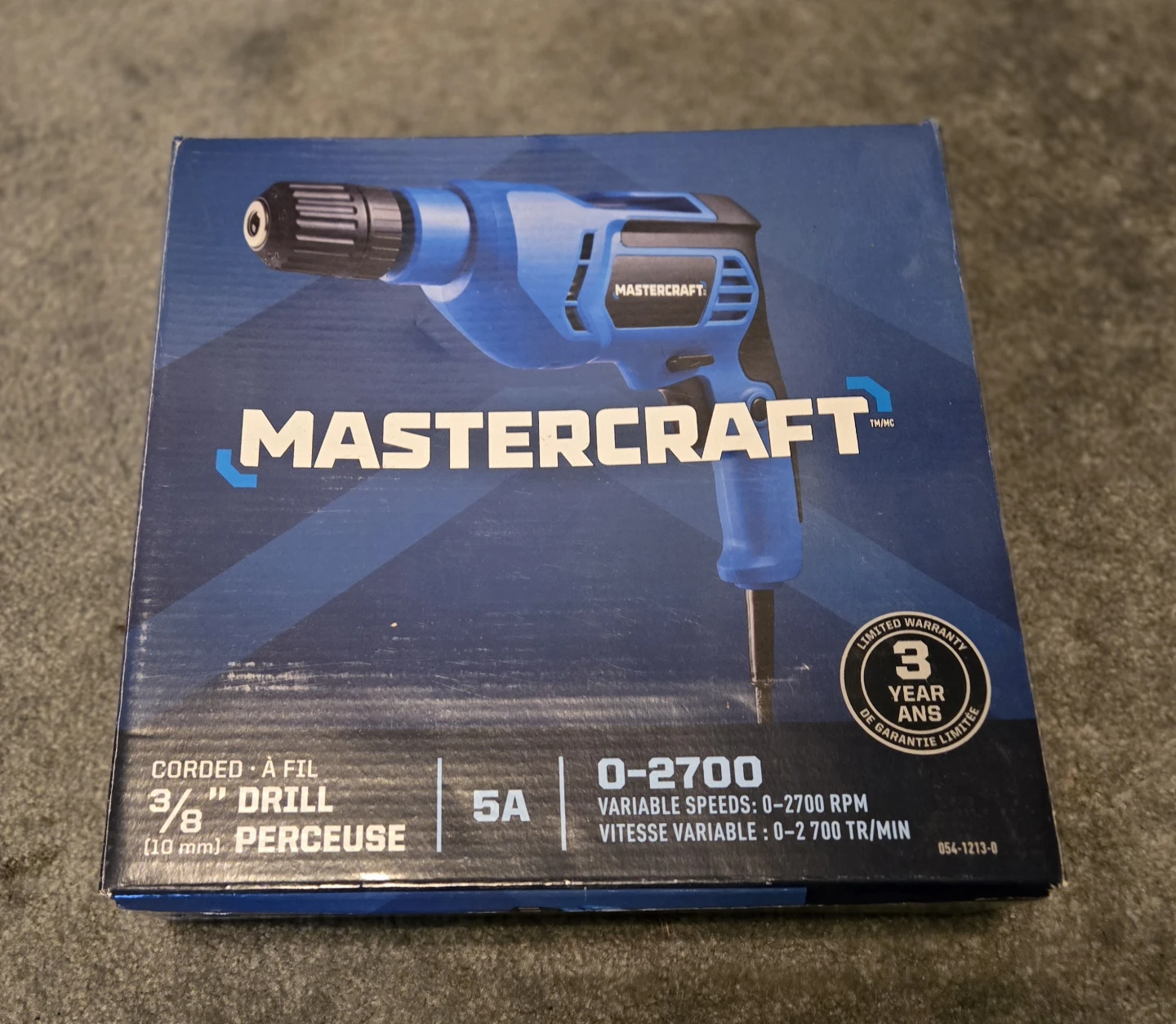 Mastercraft 3/8" Corded Drill 0-2700 RPM - photo 2