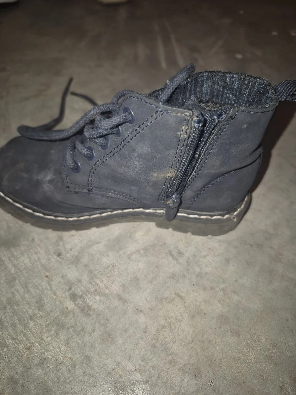 Zara Baby Dark Blue Lace-Up Boots Size 23 - photo 4
