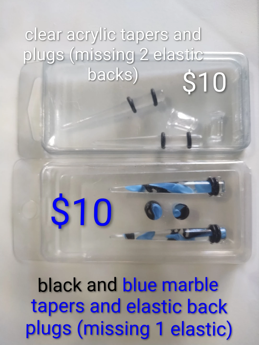 Tapers, tunnels, plugs, and gauges all 4G/5mm - photo 4