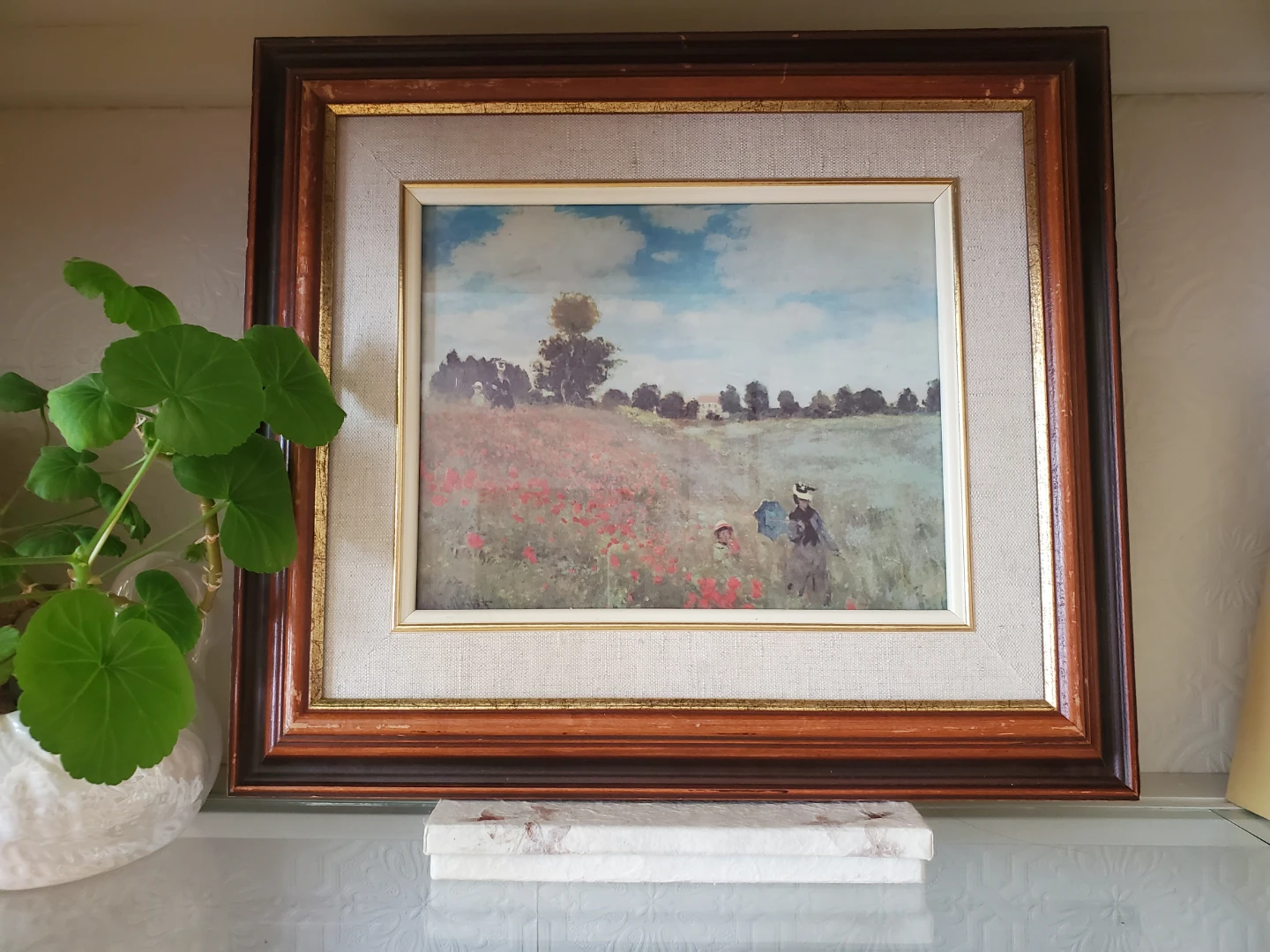 Framed Art Print of "The Poppy Field near Argenteui"
