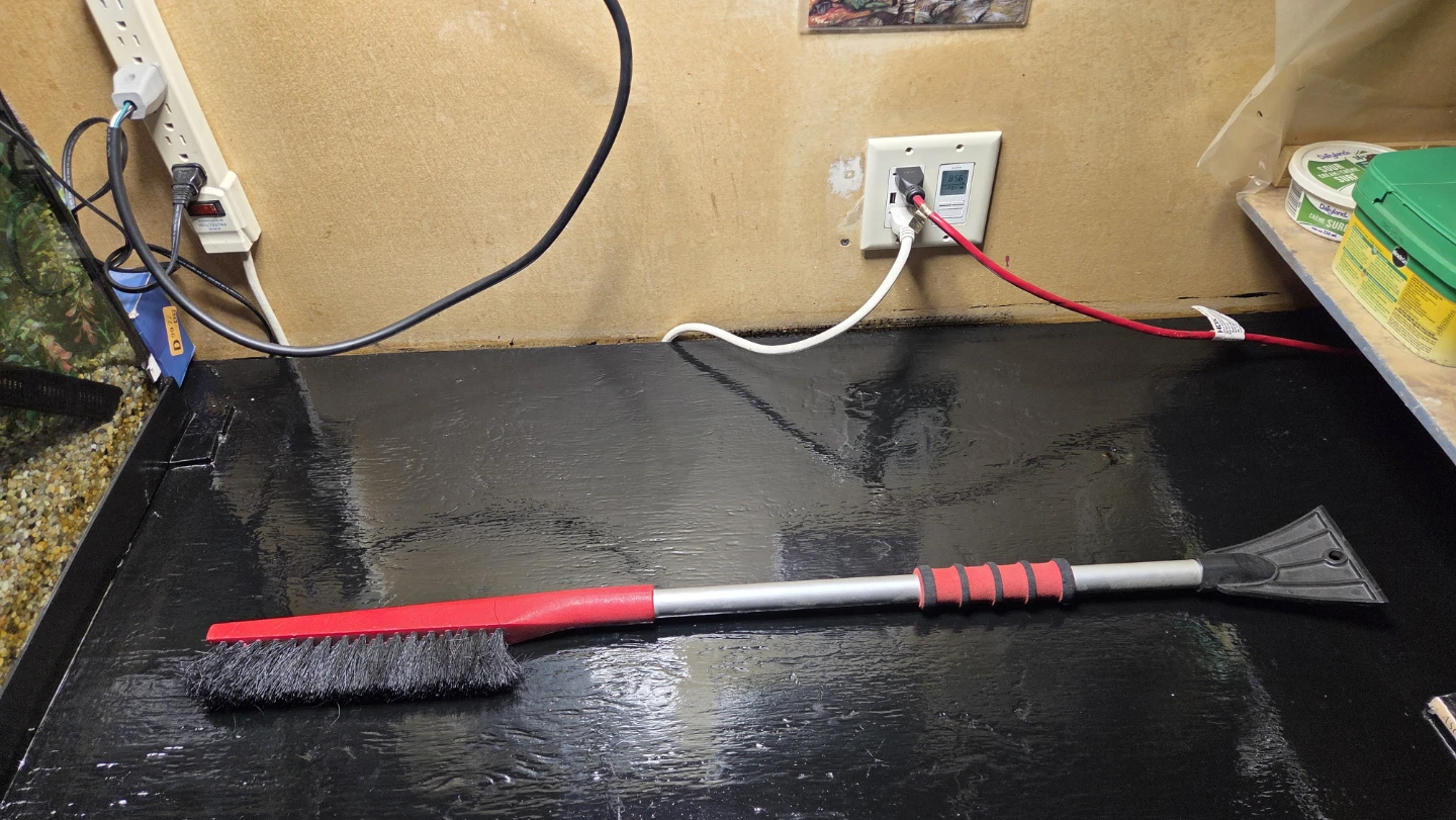 Red and Silver Snow Brush and Ice Scraper - photo 2