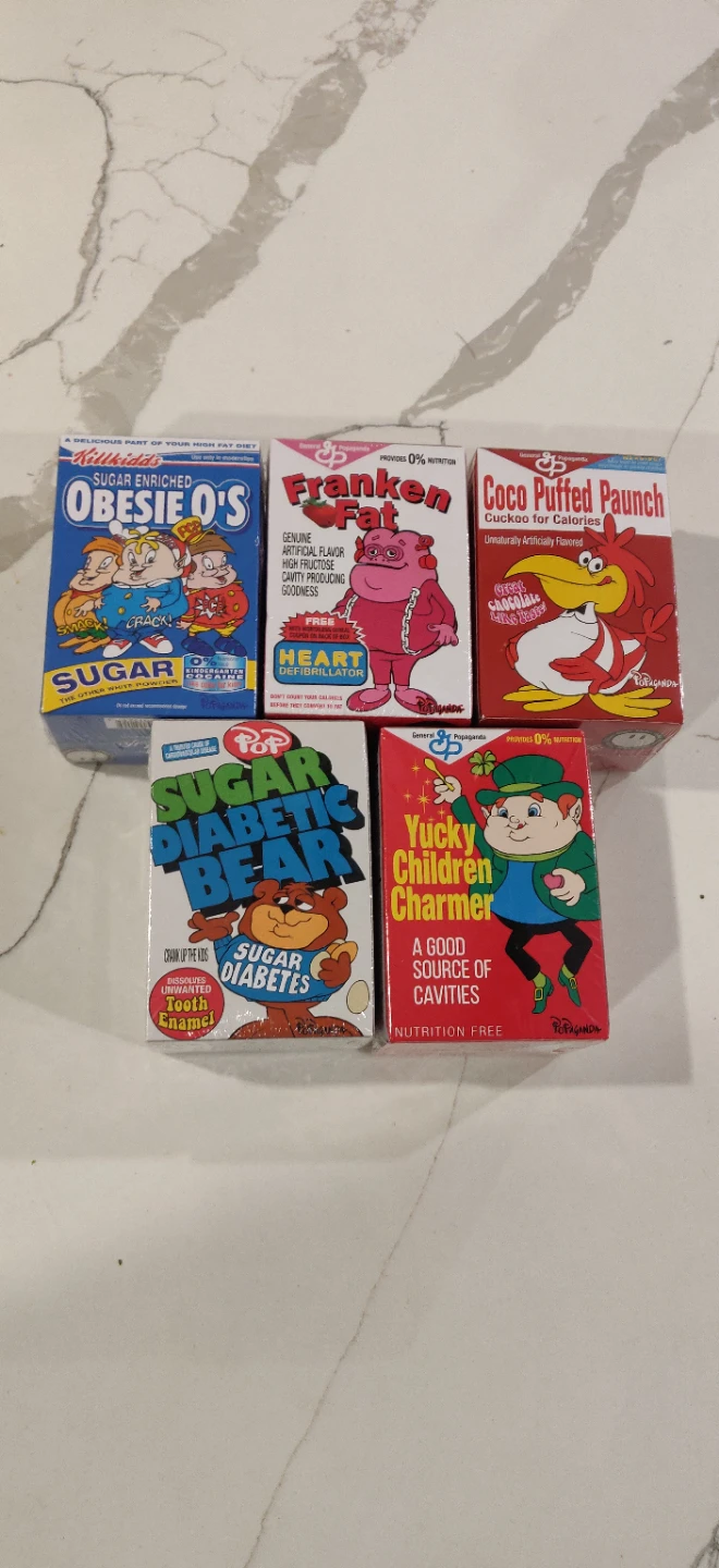 Popaganda Mindstyle Cereal Box Toy Set of 5 - photo 2