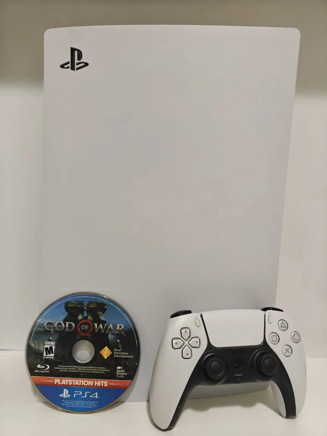 PS5 Disc Edition + Controller + God of War – Excellent Condition