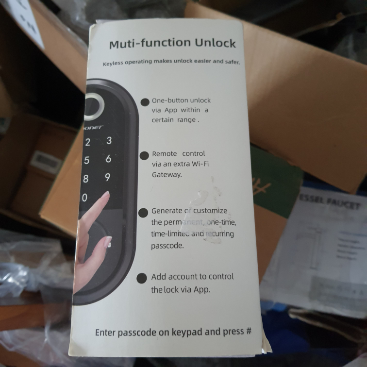 SMONET Smart Lock Electronic Keypad Deadbolt Lock - photo 3