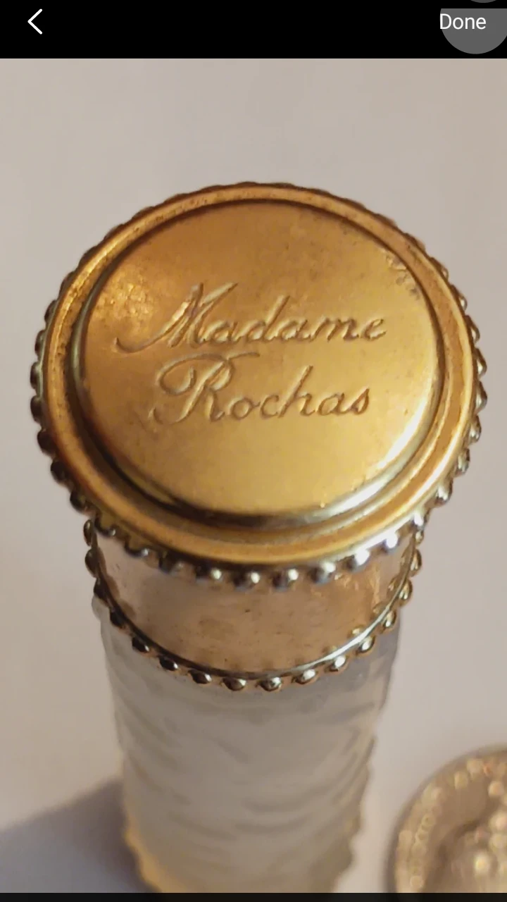 Madame Rochas 1960s Collectible Miniature Perfume Bottle