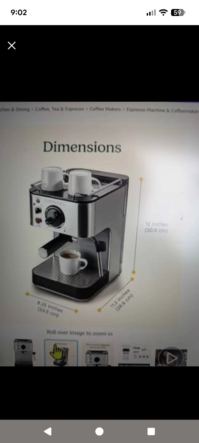 Cuisinart espresso maker with milk frother steamer - photo 3