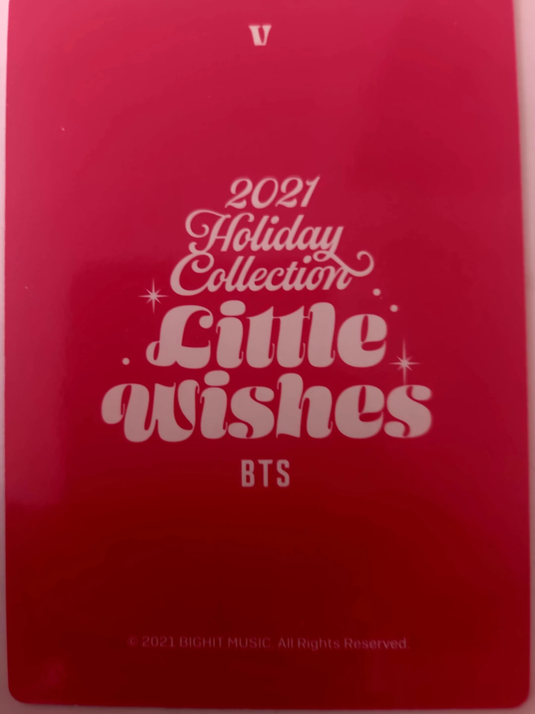 🏆Official BTS 2021 Little Wishes Photocards - photo 3