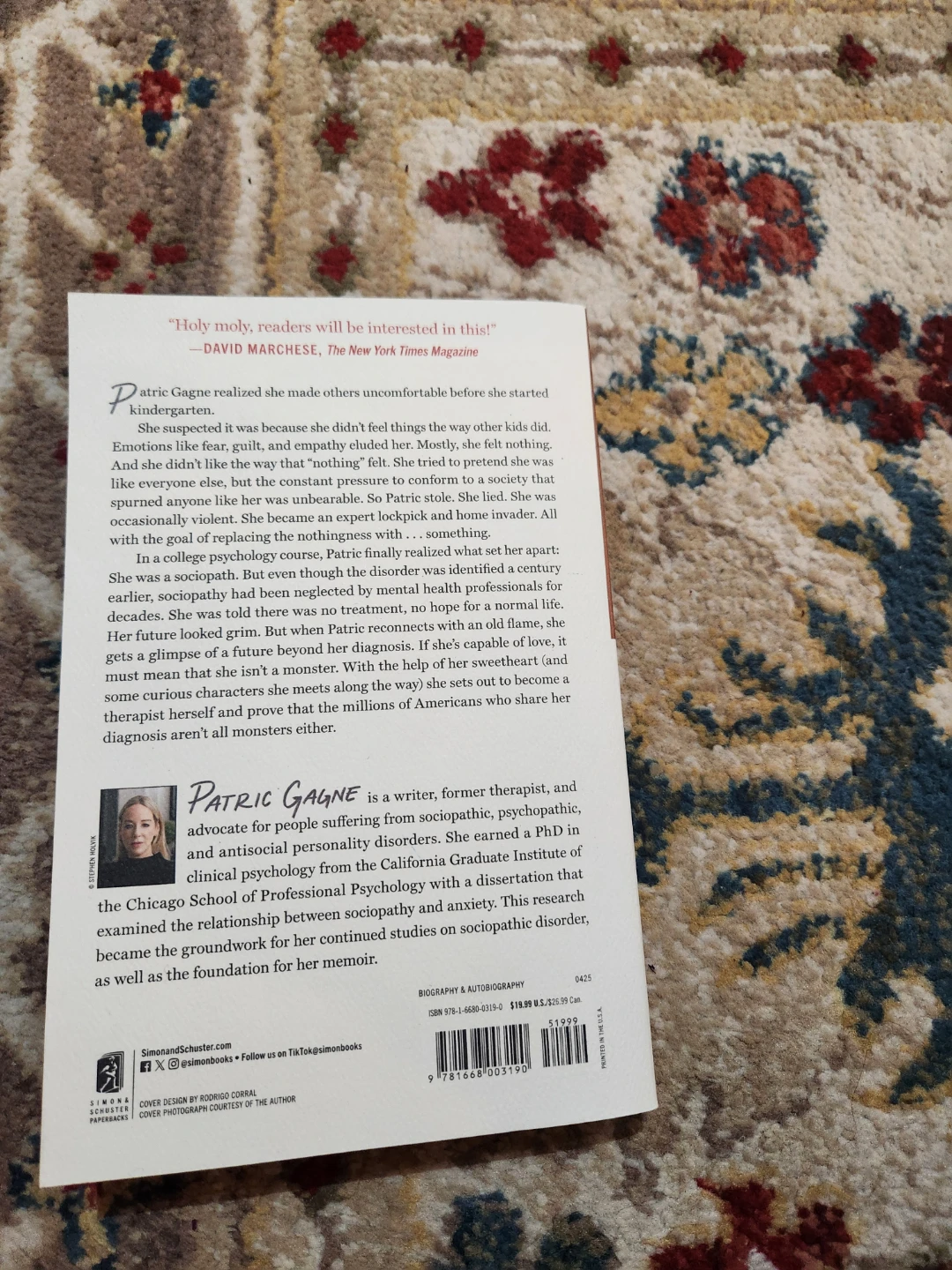 Sociopath: A Memoir by Patric Gagne, PhD - photo 2