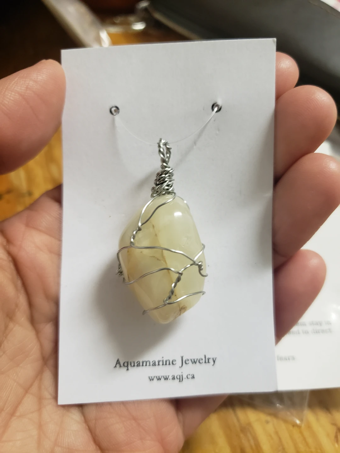 Aquamarine Jewelry Gray Moonstone Pendant